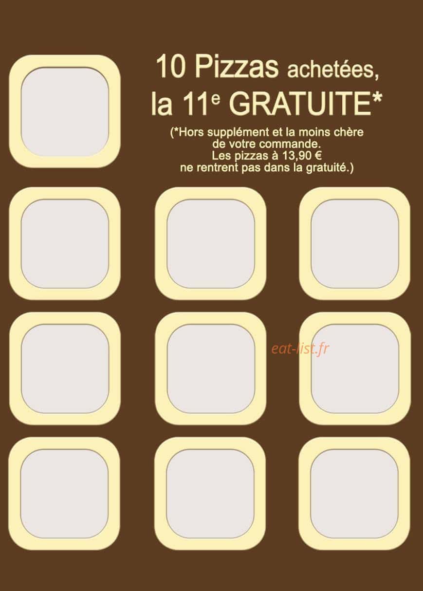 La Pizz' Cénoise — carte page 10