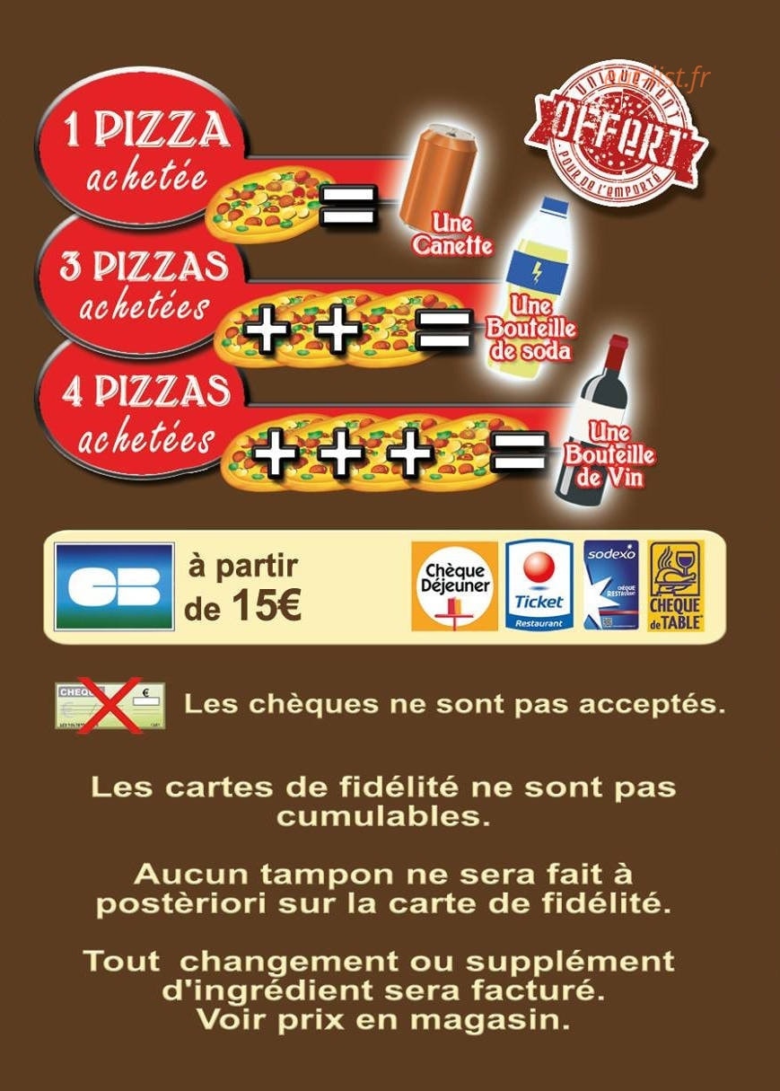 La Pizz' Cénoise — carte page 9