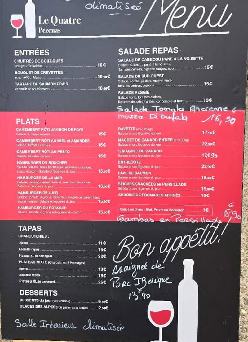 Le Quatre — carte page 1