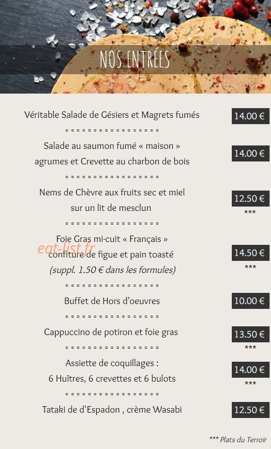 Le Saint Germain — carte page 1