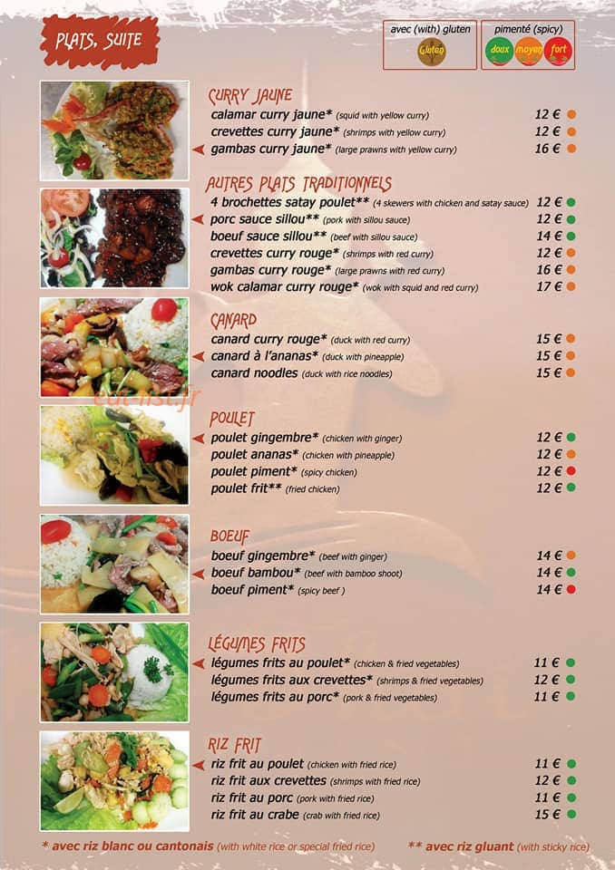 Thaï udon thani — carte page 3