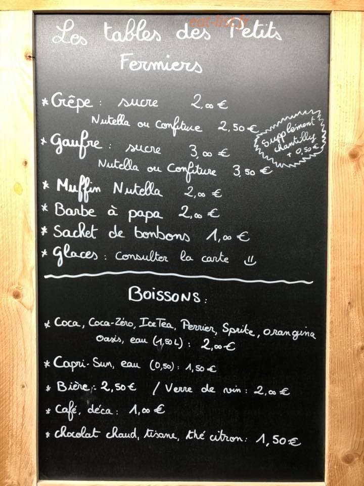 Les Petits Fermiers — carte page 2