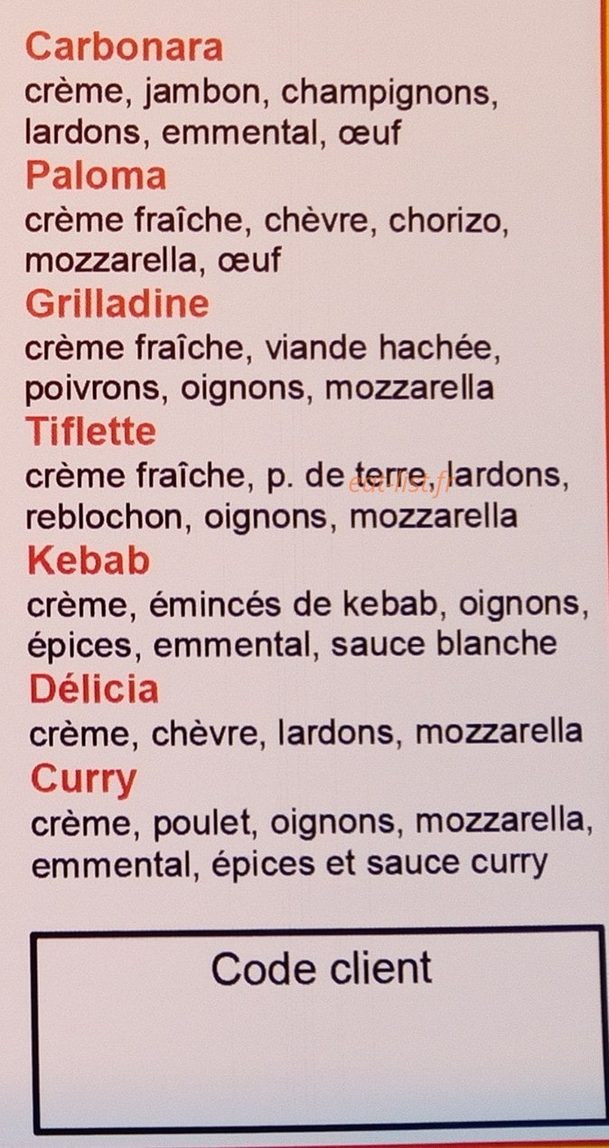 Bip'Bipizza — carte page 3