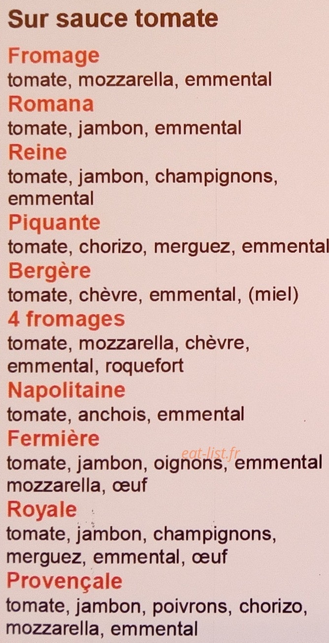 Bip'Bipizza — carte page 2