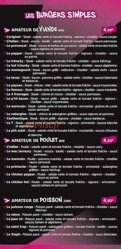 Burger house — carte page 2