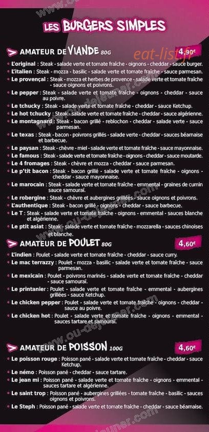 Burger house — carte page 3