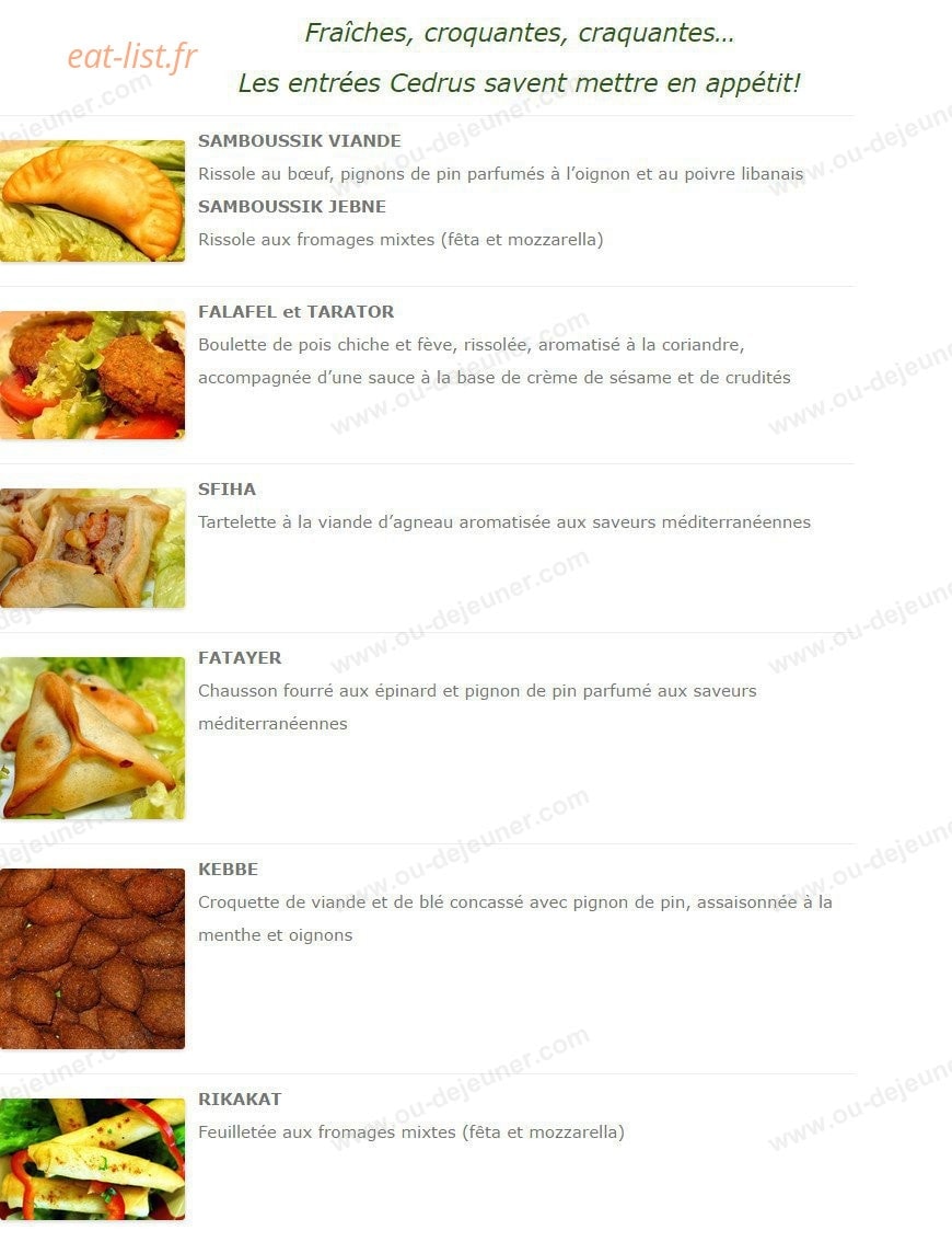 Cedrus — carte page 2