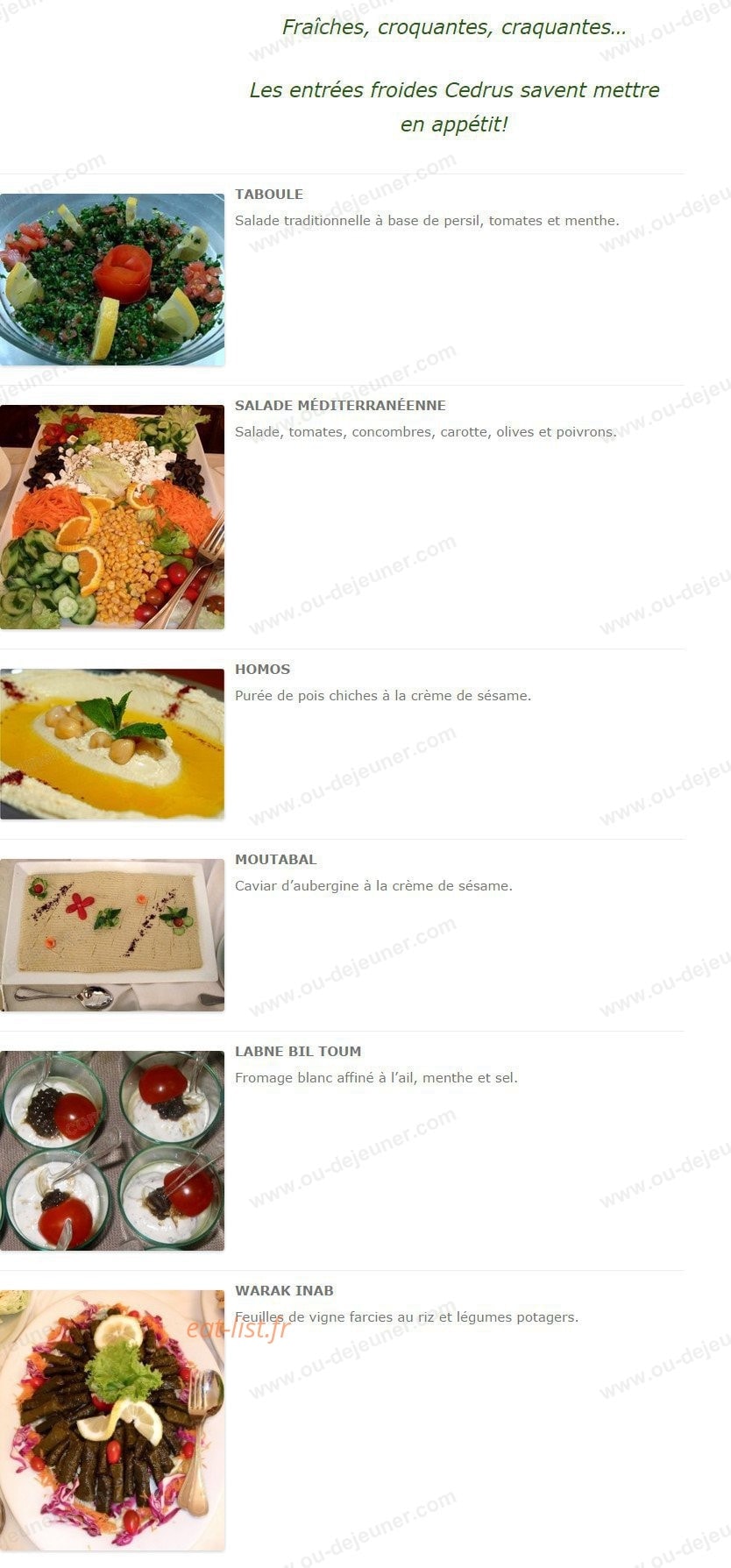 Cedrus — carte page 3