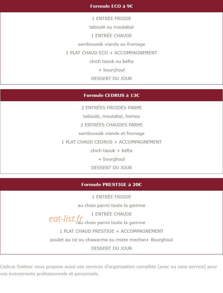 Cedrus — carte page 7