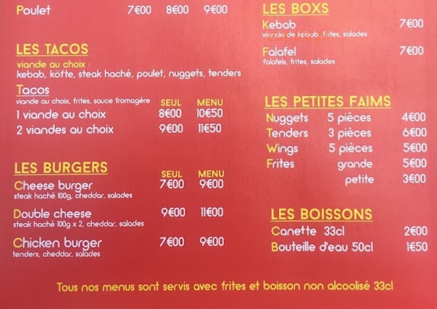 Istanbul Kebab — carte page 3