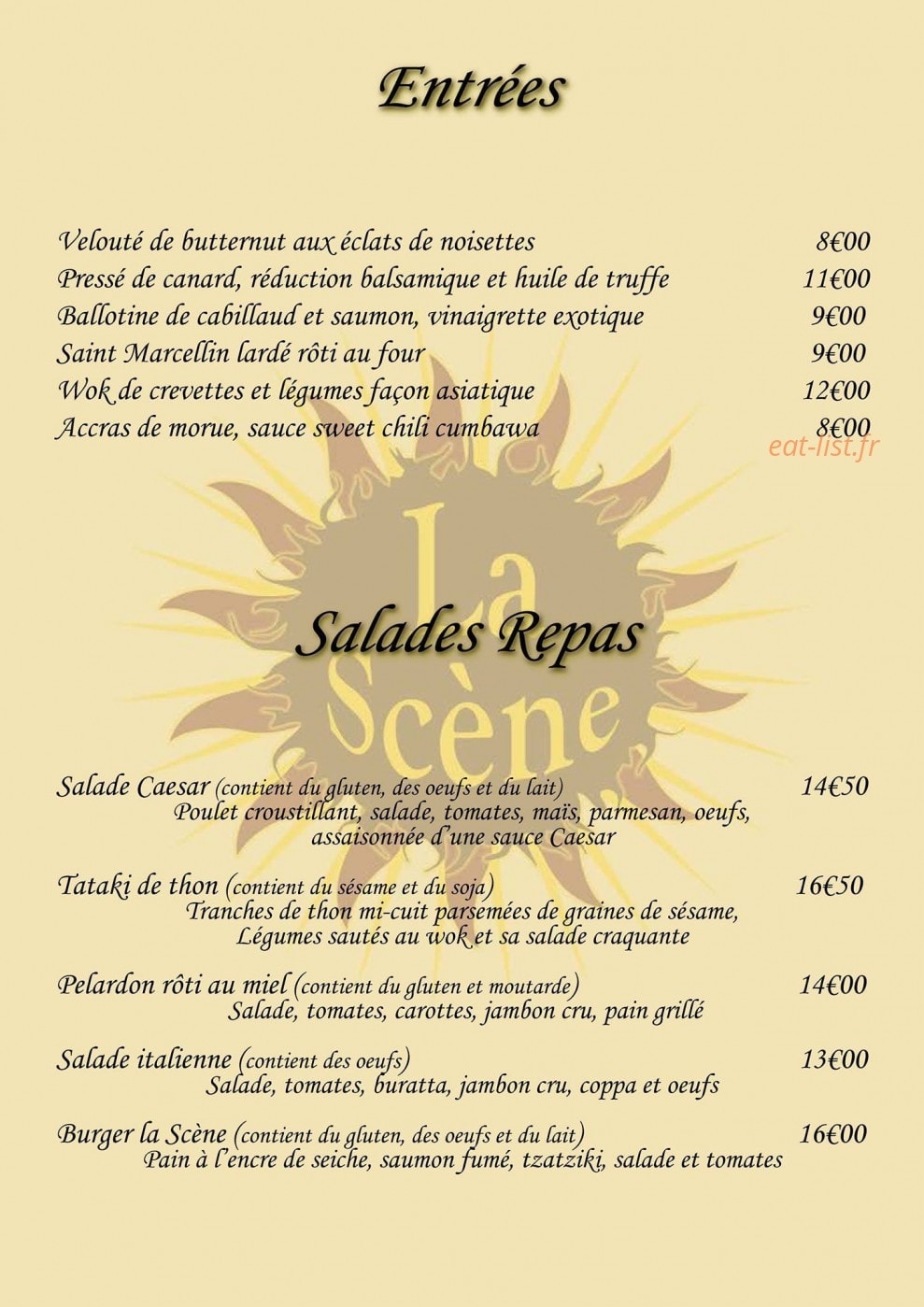 La Scène — carte page 2
