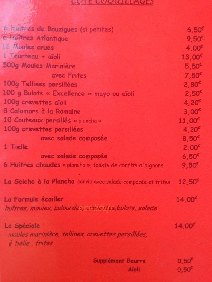 Le Cavo « Côté Mer » — carte page 3