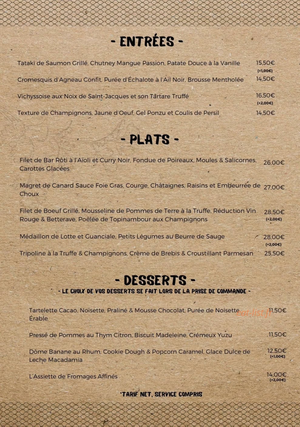 Le Garde-Manger — carte page 3