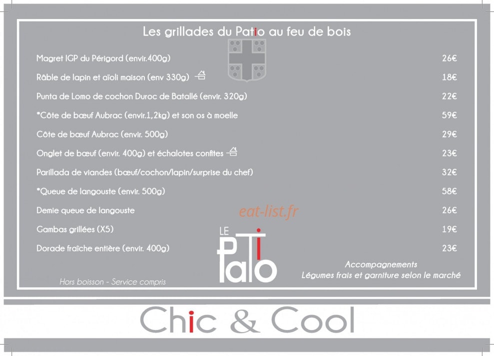 Le Patio — carte page 2