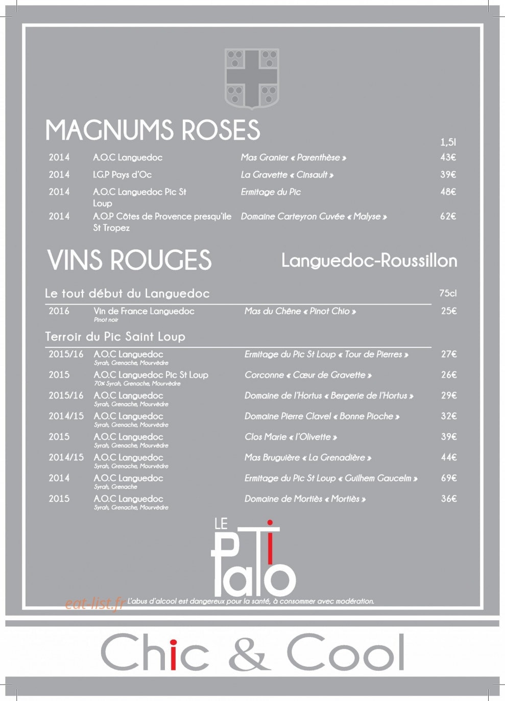 Le Patio — carte page 9