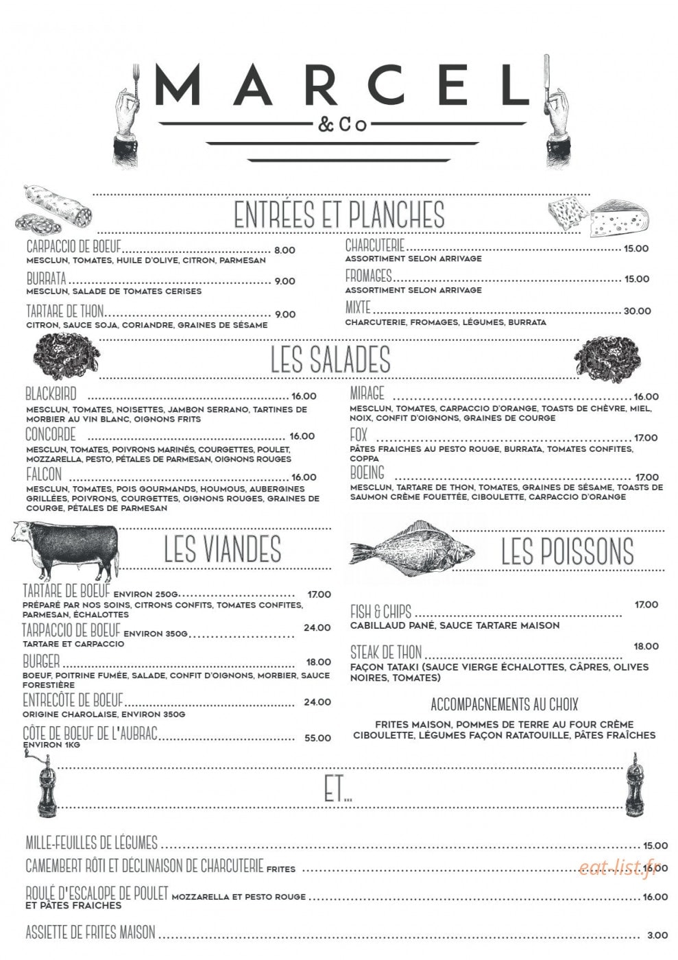 Marcel & Co — carte page 2