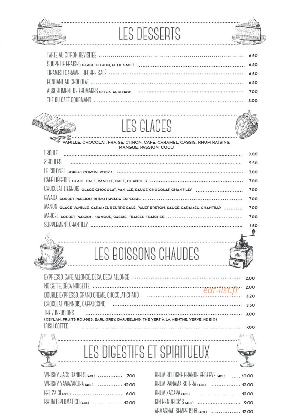 Marcel & Co — carte page 3