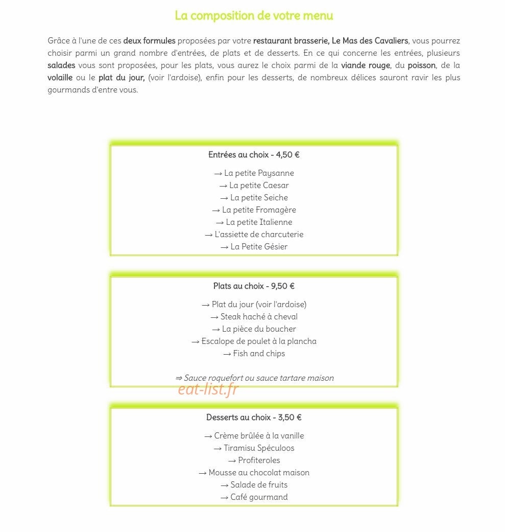 Mas Des Cavaliers — carte page 2