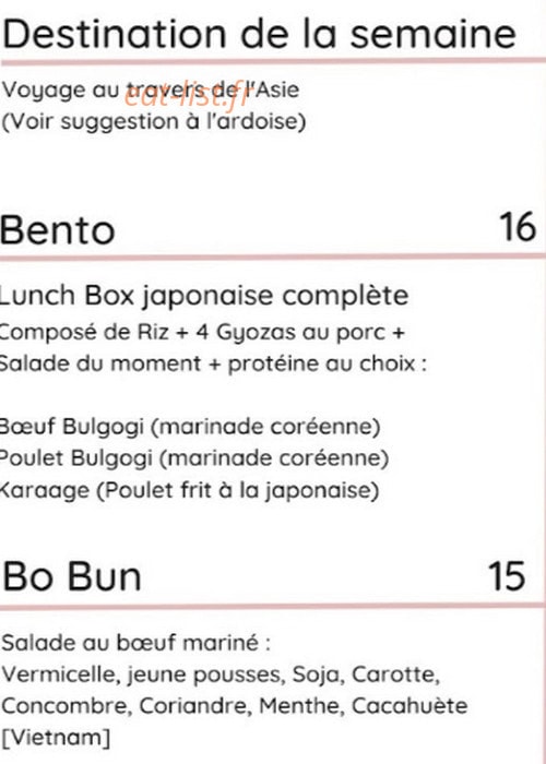 My Little Bento — carte page 2