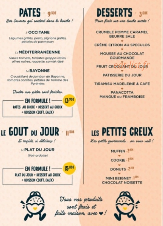 O'Juste A Côté — carte page 3
