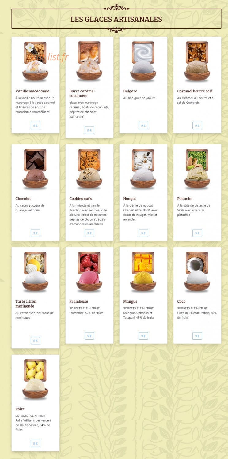 Pizza de la Place — carte page 3
