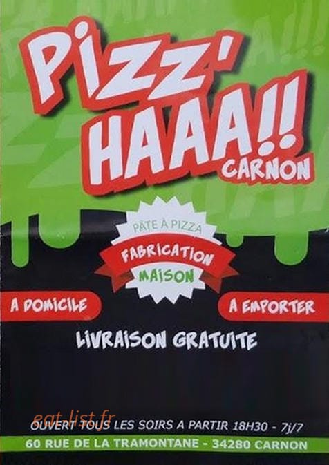 Pizzhaaa — carte page 1