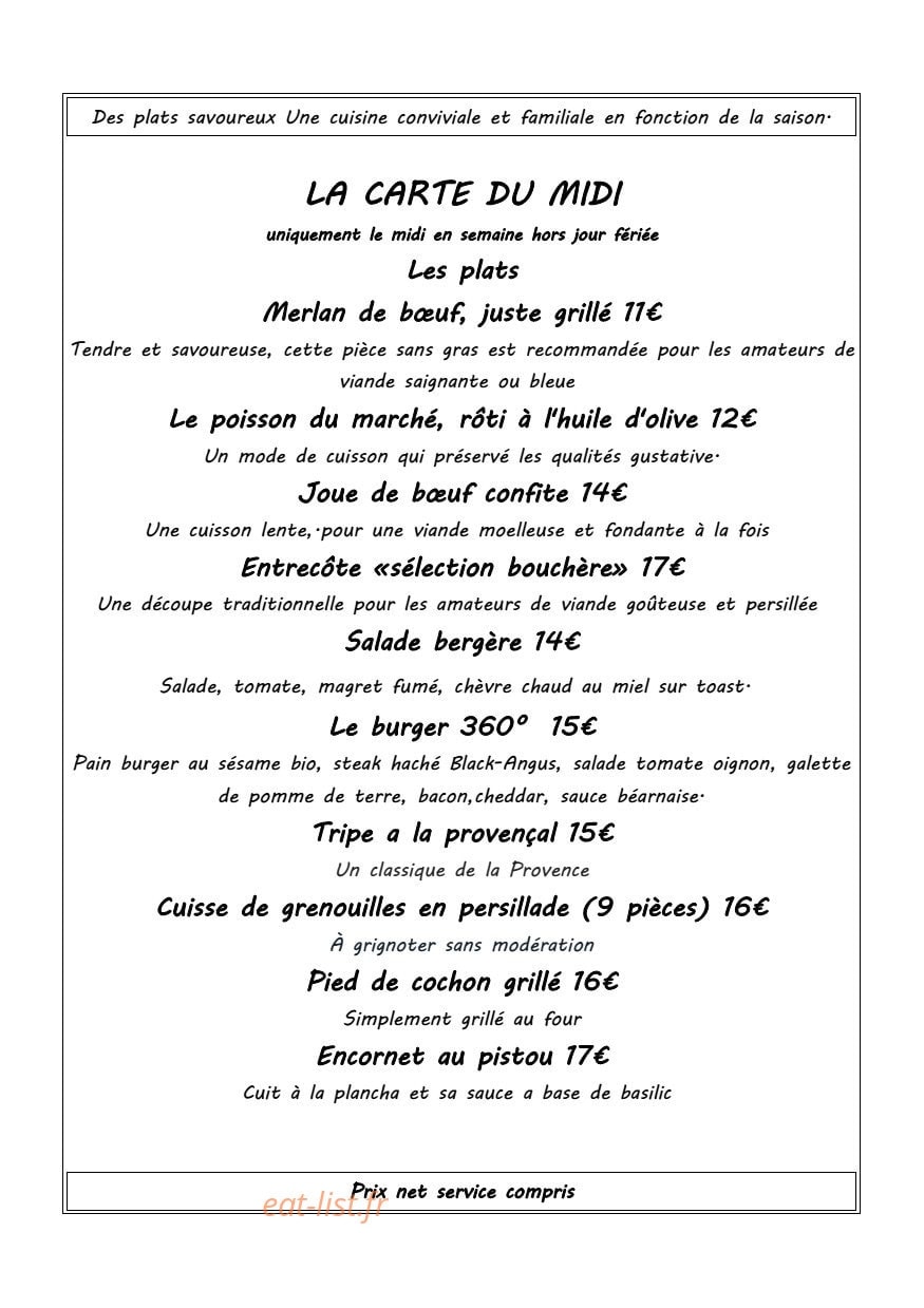Restaurant L'insolite — carte page 4