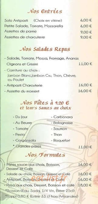 La cantina — carte page 4