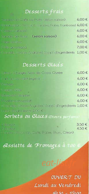 La cantina — carte page 3