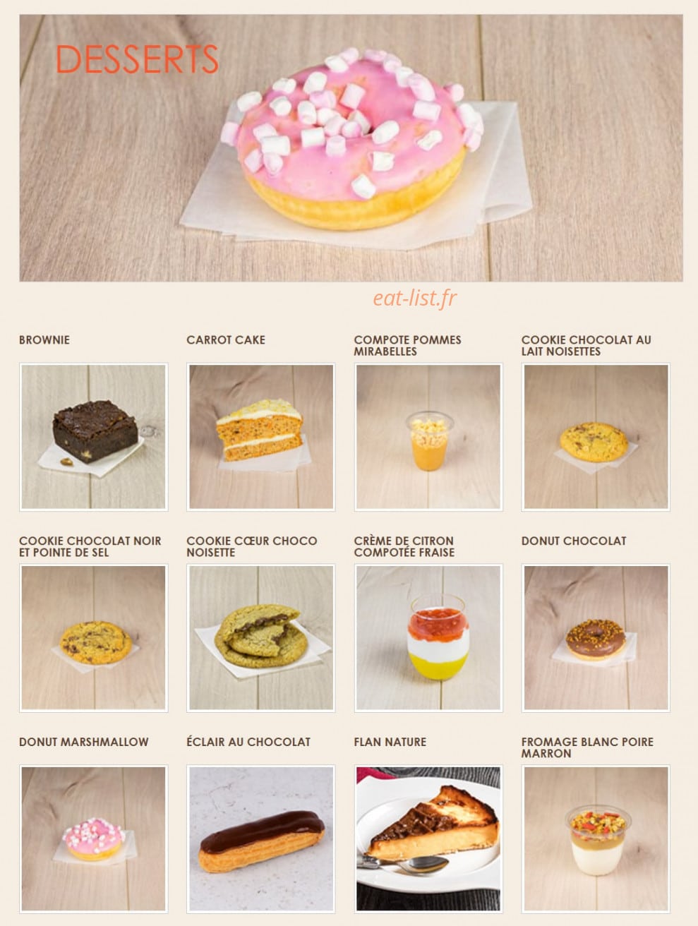 La Croissanterie — carte page 6