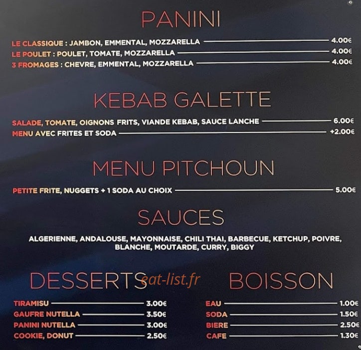 Lolo Snack — carte page 2