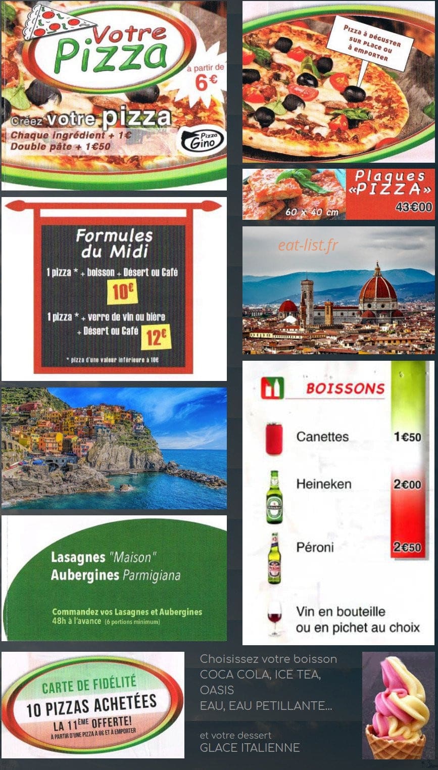 Pizza Gino — carte page 2