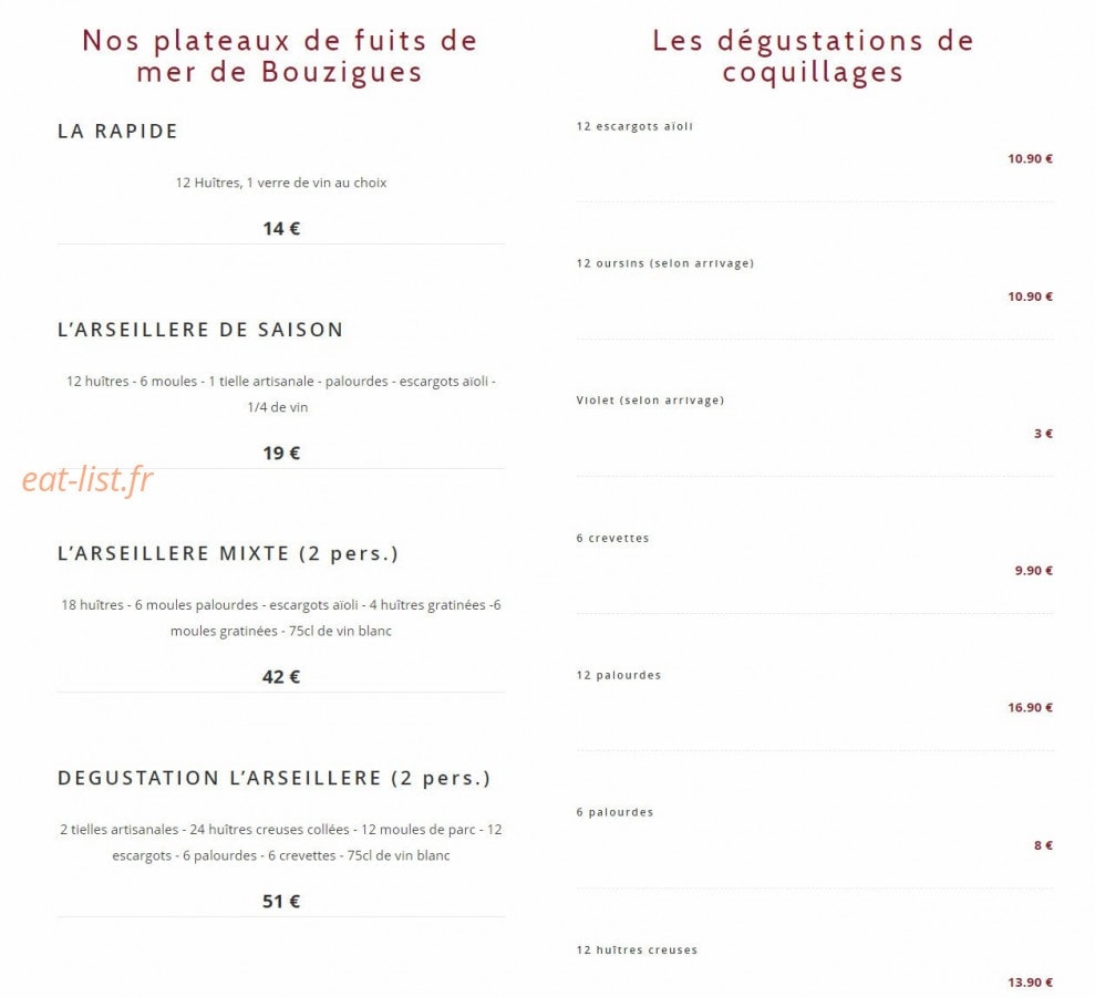 L'Arseillère — carte page 1
