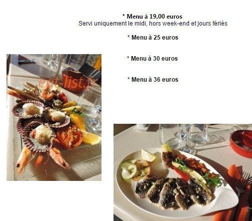 Restaurant le Petit Bouzigues — carte page 2