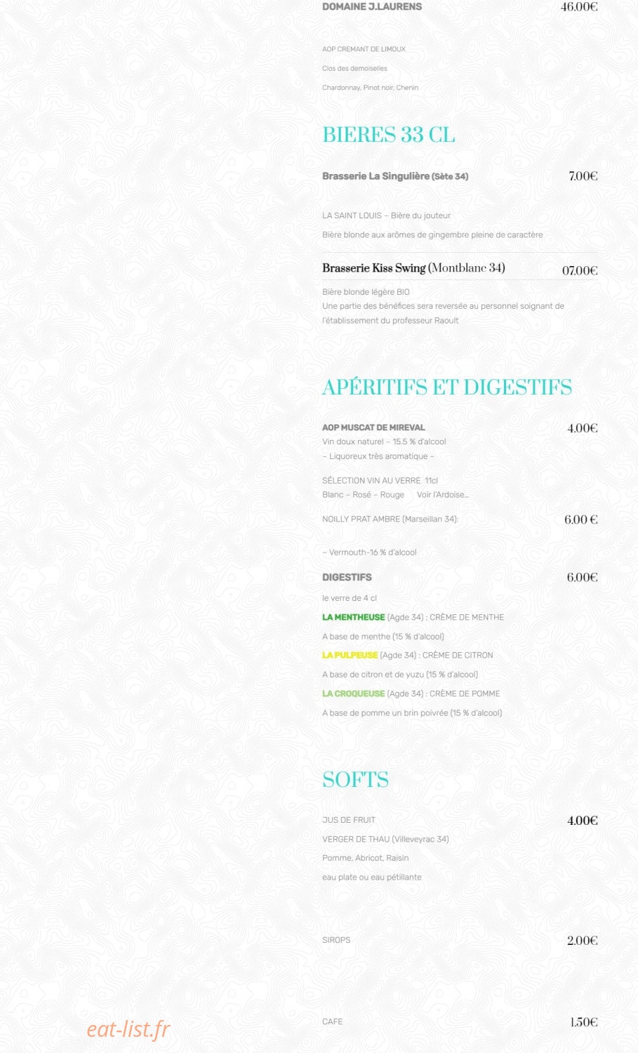 Atelier & Co — carte page 3