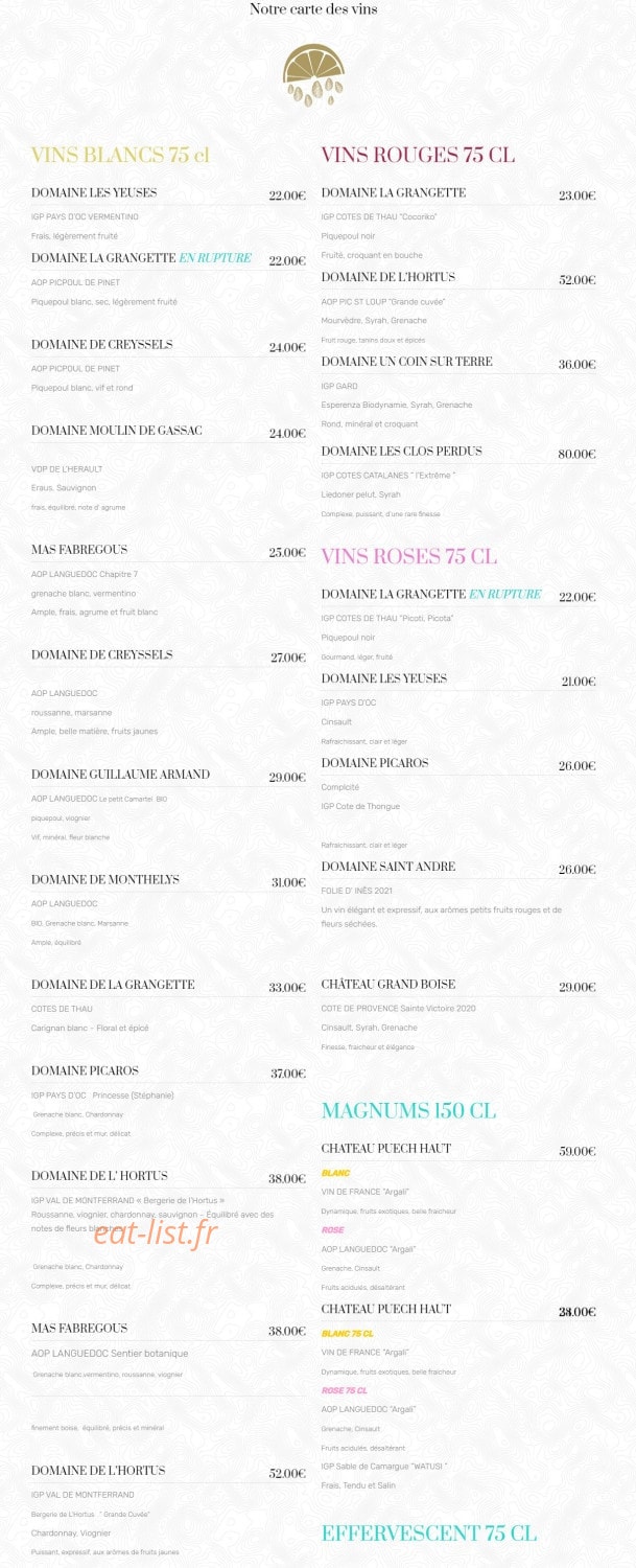 Atelier & Co — carte page 2
