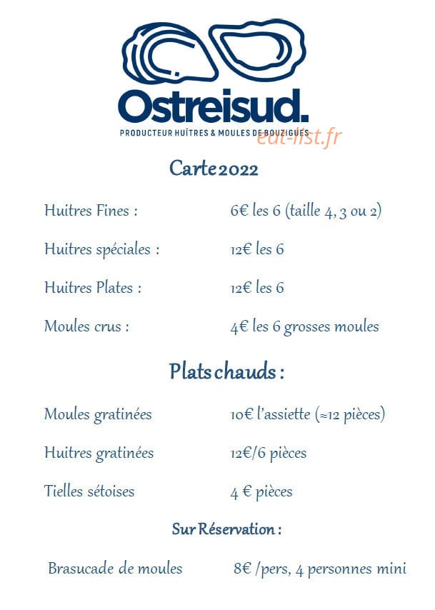 Ostréisud — carte page 1
