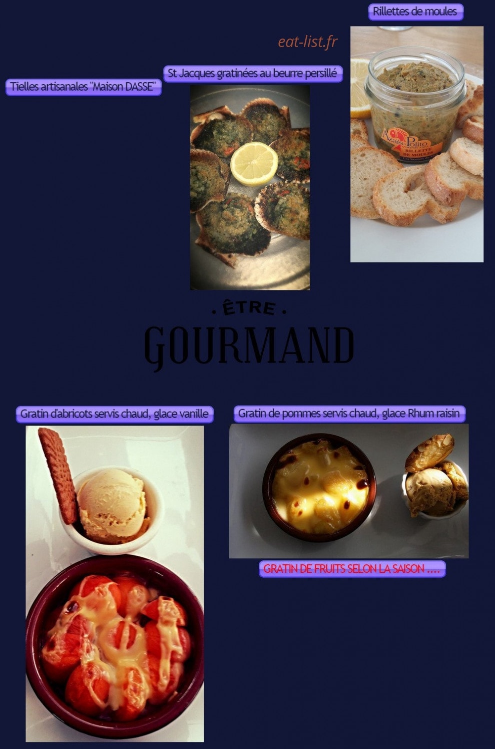 La Barque Bleue — carte page 3