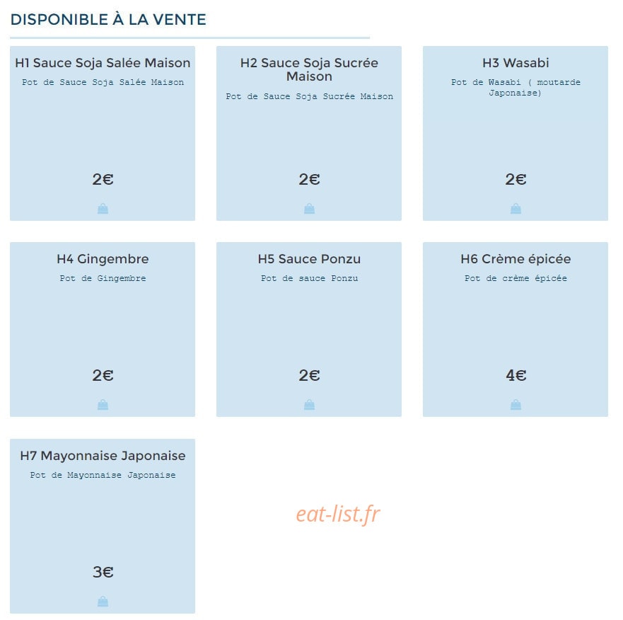 Le Bistrot del Mar — carte page 8
