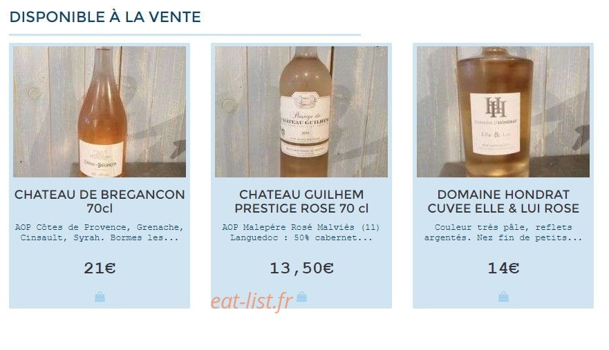 Le Bistrot del Mar — carte page 10