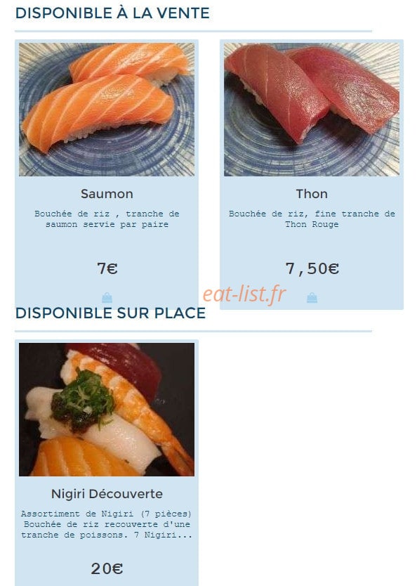 Le Bistrot del Mar — carte page 2
