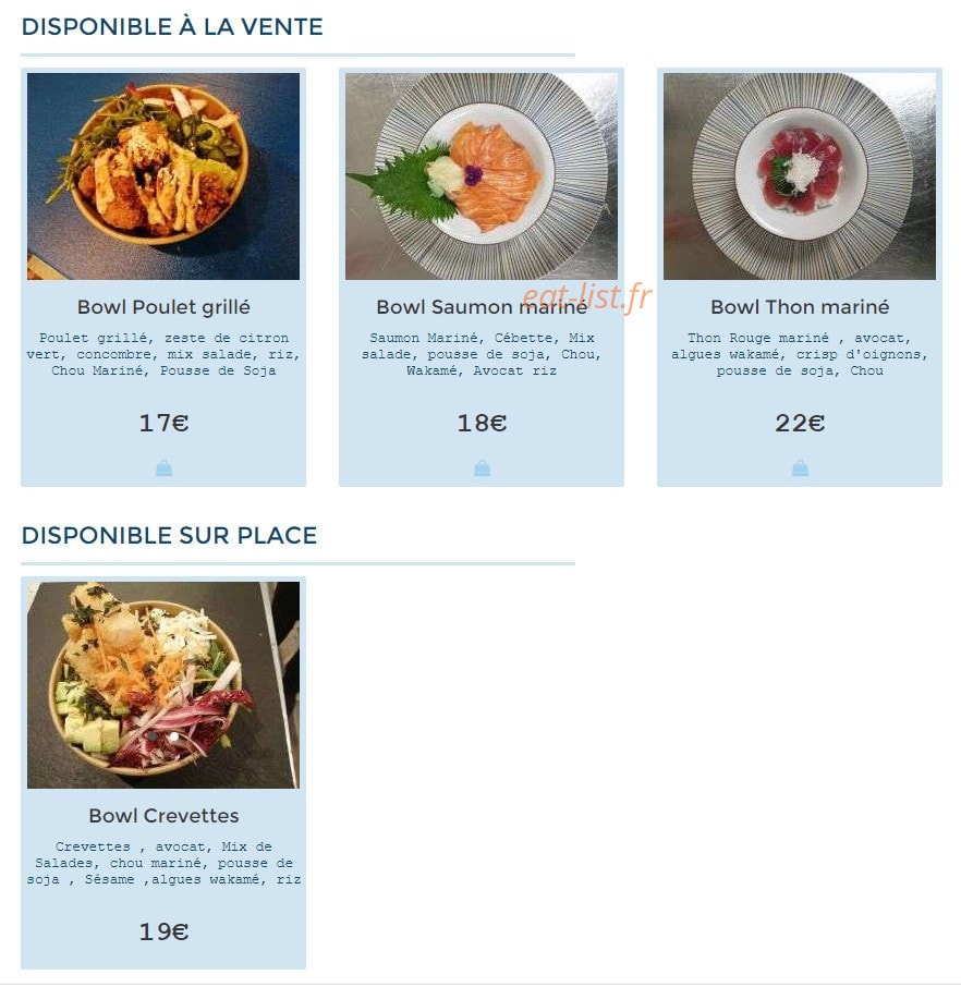 Le Bistrot del Mar — carte page 6
