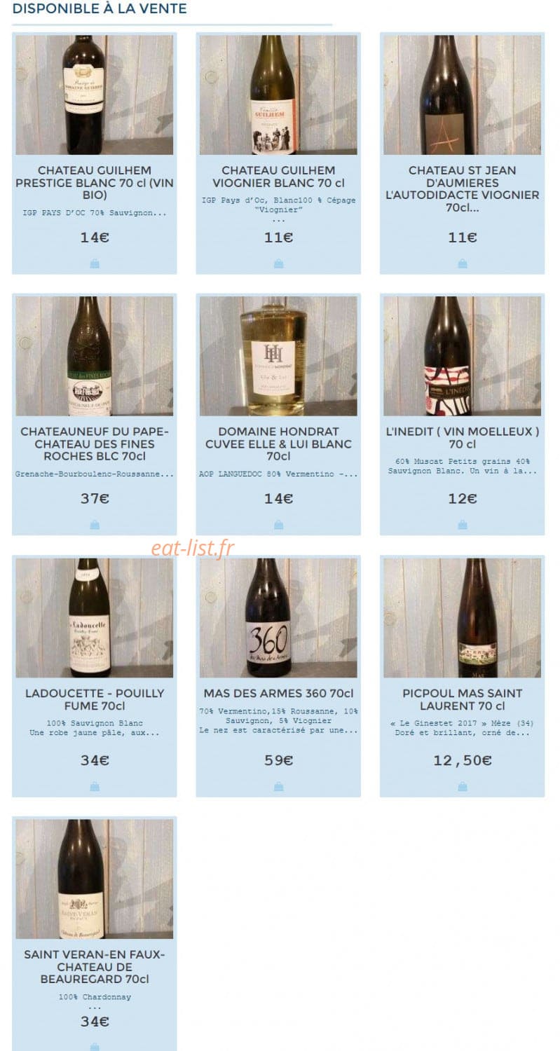 Le Bistrot del Mar — carte page 11