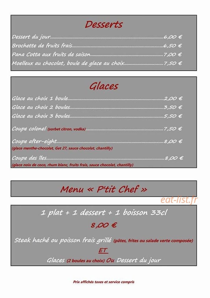 Le Rendez-vous — carte page 3