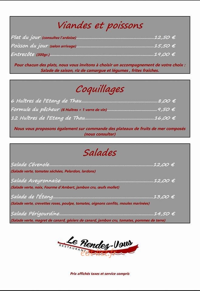 Le Rendez-vous — carte page 2