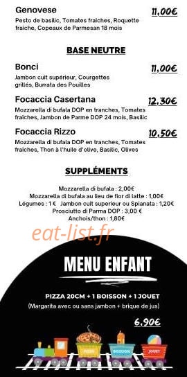 Pizzeria Rizzo — carte page 3