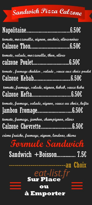 Top pizza — carte page 3