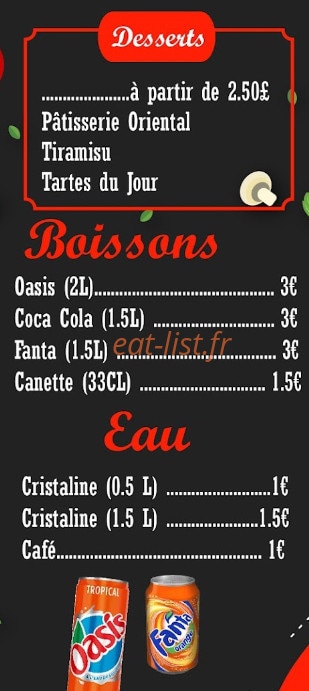 Top pizza — carte page 6