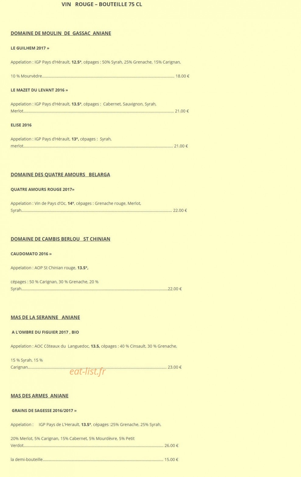 La Famourette — carte page 5