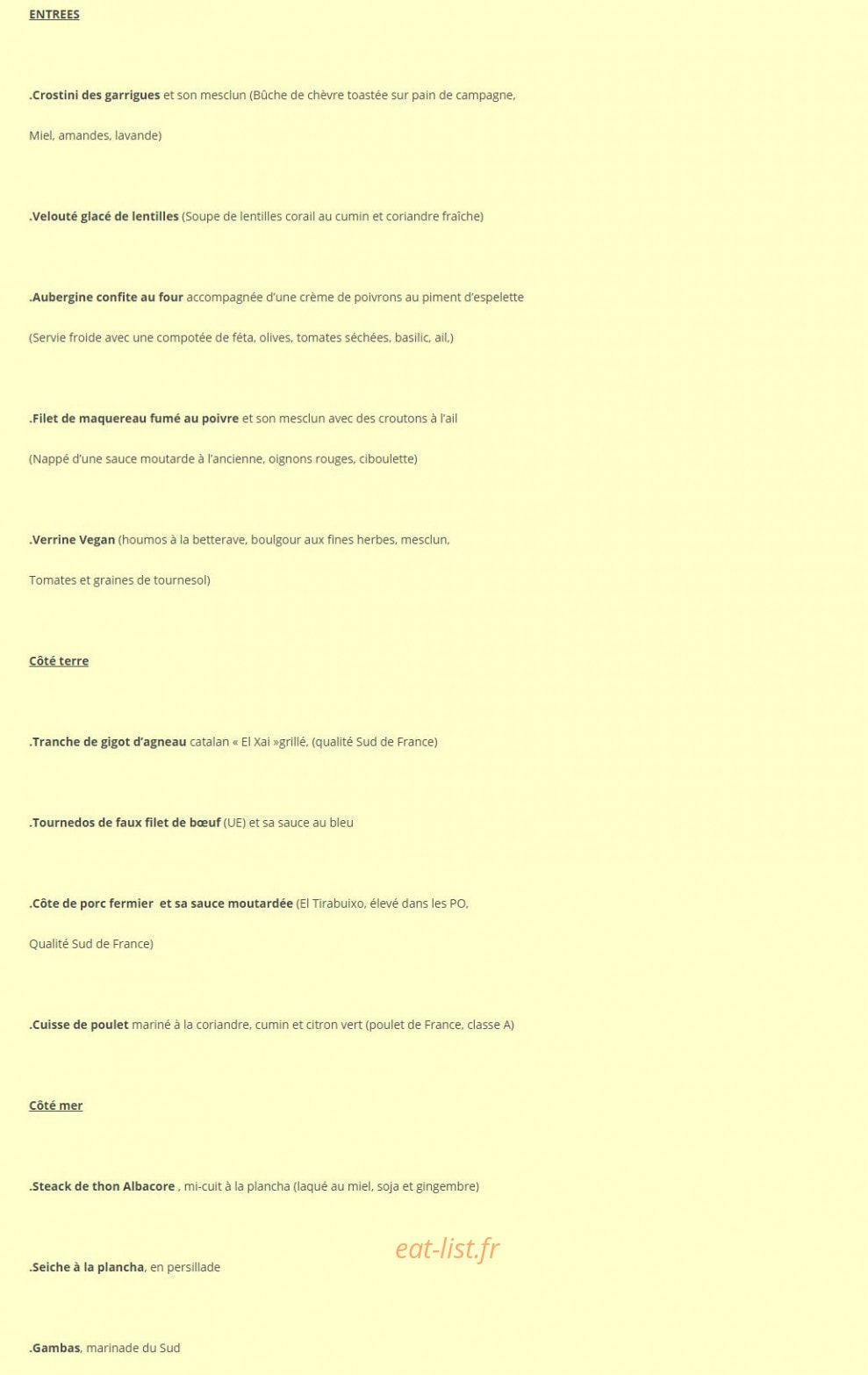 La Famourette — carte page 1